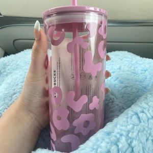 Pink Cheetah Print Starbucks Cup